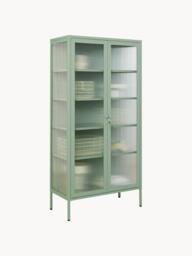 Metal Display Cabinet The Collector with Ribbed Glass - thumbnail 3