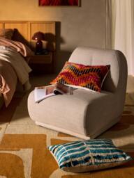 Viscose Cushion Cover Dejan with Jacquard Pattern - thumbnail 2