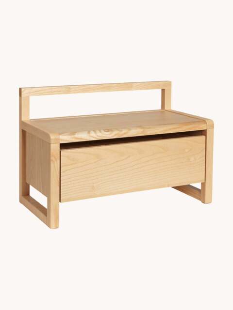 Kids Wooden Bench Little Architect with Storage - image 1