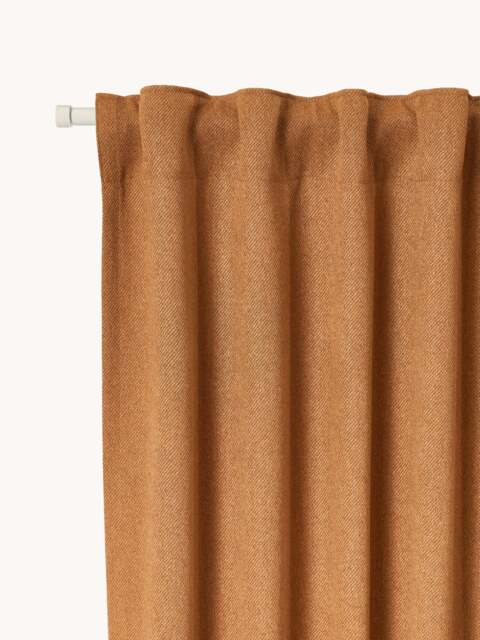 Opaque Multi-Band Curtains Joan, Set of 2, W 140 cm - image 1