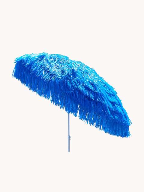Height-Adjustable Beach Parasol Hawaii with Fringes, Ø 200 cm - image 1