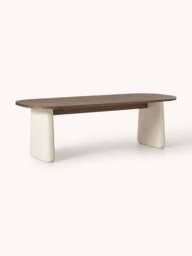 Oval Oak Wood Dining Table Dune, in various sizes - thumbnail 1