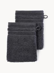 Wash Gloves Luxe with Striped Border, Set of 2 - thumbnail 2