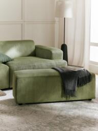 XL Corduroy Ottoman Melva, W 116 x D 42 cm - thumbnail 2