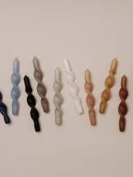 Handcrafted Tapered Candles Twist, Set of 2 - thumbnail 2
