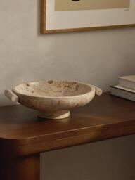 Marble Decorative Bowl Fossil, H 10 cm - thumbnail 3