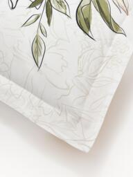 Cotton Sateen Pillowcase Margot with Floral Print - thumbnail 5