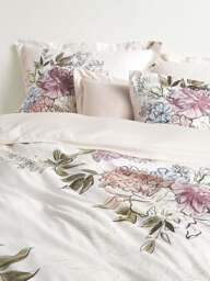 Cotton Sateen Pillowcase Margot with Floral Print - thumbnail 2