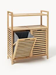 Bamboo Bathroom Shelf Kit with Laundry Baskets - thumbnail 3