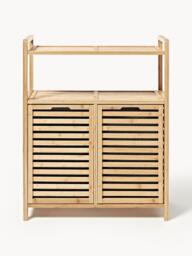 Bamboo Bathroom Shelf Kit with Laundry Baskets - thumbnail 2