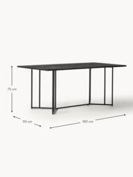 Mango Wood Dining Table Luca, in various sizes - thumbnail 2