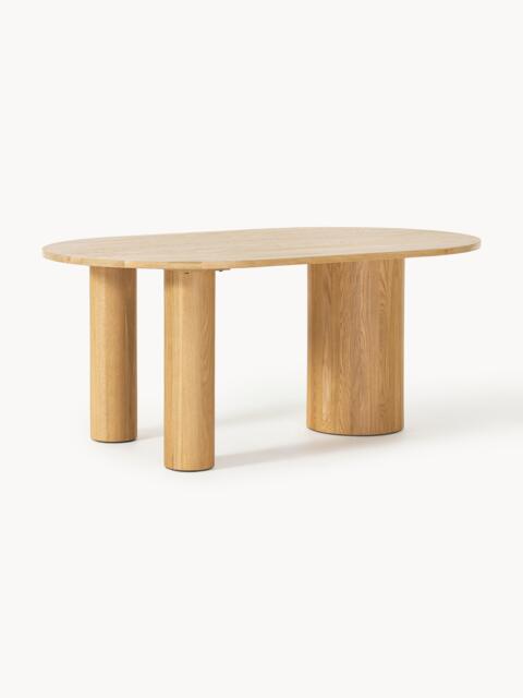 Oval Oak Wood Dining Table Dunia, in various sizes - image 1