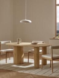 Oval Oak Wood Dining Table Dunia, in various sizes - thumbnail 7