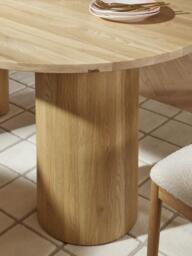 Oval Oak Wood Dining Table Dunia, in various sizes - thumbnail 3
