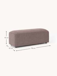XL Ottoman Melva, W 116 x D 42 cm - thumbnail 7