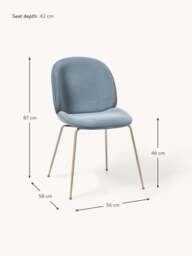 WESTWING x GUBI, Velvet Dining Chair Beetle by Delia Lachance - thumbnail 9