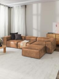 Leather Ottoman Lennon - thumbnail 2