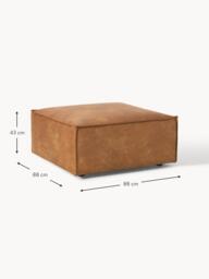 Leather Ottoman Lennon - thumbnail 5