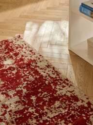 Hand-Woven Wool Runner Cynthia with Abstract Pattern - thumbnail 7