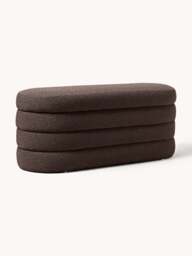 Bouclé Upholstered Bench Alto with Storage Space - thumbnail 1