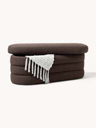 Bouclé Upholstered Bench Alto with Storage Space - thumbnail 2