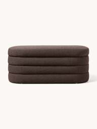 Bouclé Upholstered Bench Alto with Storage Space - thumbnail 3