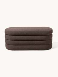Bouclé Upholstered Bench Alto with Storage Space - thumbnail 4
