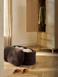 Bouclé Upholstered Bench Alto with Storage Space - thumbnail 8