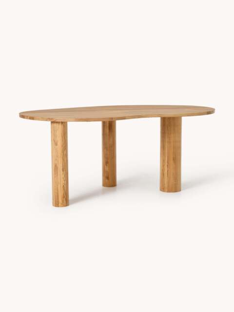 Organic-Shaped Oak Wood Dining Table Naruto, in various sizes - image 1