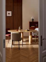 Organic-Shaped Oak Wood Dining Table Naruto, in various sizes - thumbnail 6