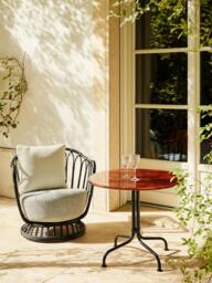 Round Bistro Table Carmel with Ceramic Top, Ø 75 x H 73 cm_x000D_ - thumbnail 2