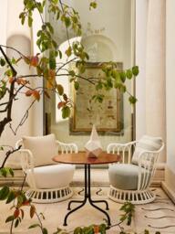 Round Bistro Table Carmel with Ceramic Top, Ø 75 x H 73 cm_x000D_ - thumbnail 5