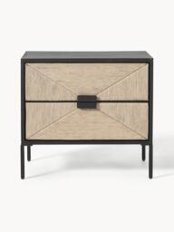 Mango Wood Bedside Table June with Drawers - thumbnail 4