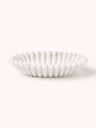Handmade Oval Decorative Marble Bowl Santorini, W 35 cm - thumbnail 1
