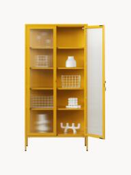 Metal Display Cabinet The Collector with Ribbed Glass - thumbnail 5