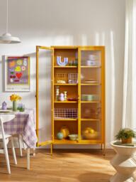 Metal Display Cabinet The Collector with Ribbed Glass - thumbnail 6