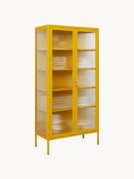 Metal Display Cabinet The Collector with Ribbed Glass - thumbnail 3