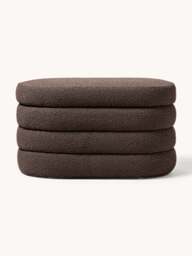 Small Bouclé Upholstered Bench Alto with Storage Space - thumbnail 4