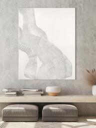 Hand-Painted Canvas Art White Sculpture 1 - thumbnail 2