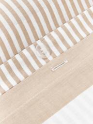 Striped Reversible Cotton Duvet Cover Lorena - thumbnail 3
