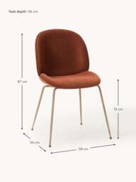WESTWING x GUBI, Upholstered Dining Chair Beetle by Delia Lachance - thumbnail 3