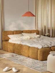 Upholstered Teddy Bouclé Bed Tayla - thumbnail 4