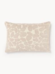 Bouclé and Chenille Cushion Cover Nenda - thumbnail 1
