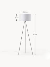 Tripod Floor Lamp Cella with Fabric Lampshade - thumbnail 9