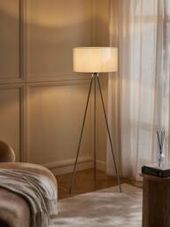 Tripod Floor Lamp Cella with Fabric Lampshade - thumbnail 2