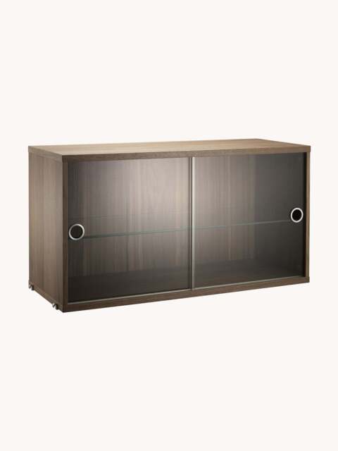 Display Cabinet String System with Sliding Glass Doors, W 78 x D 30 cm - image 1