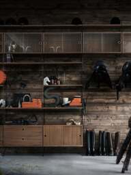 Display Cabinet String System with Sliding Glass Doors, W 78 x D 30 cm - thumbnail 2