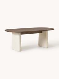 Oval Oak Wood Dining Table Dune, in various sizes - thumbnail 1