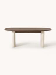 Oval Oak Wood Dining Table Dune, in various sizes - thumbnail 2