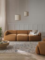 Modular Bouclé Sofa Sofia (3-seater) - thumbnail 8
